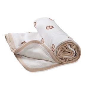 aden + anais Monkey Muslin Stroller Blanket