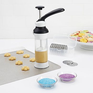 OXO Good Grips Cookie Press with Disk Storage Case