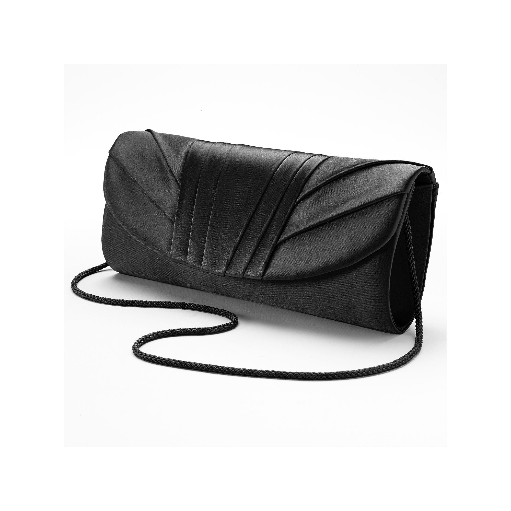 Gunne Sax by Jessica McClintock Pleated Clutch, Black