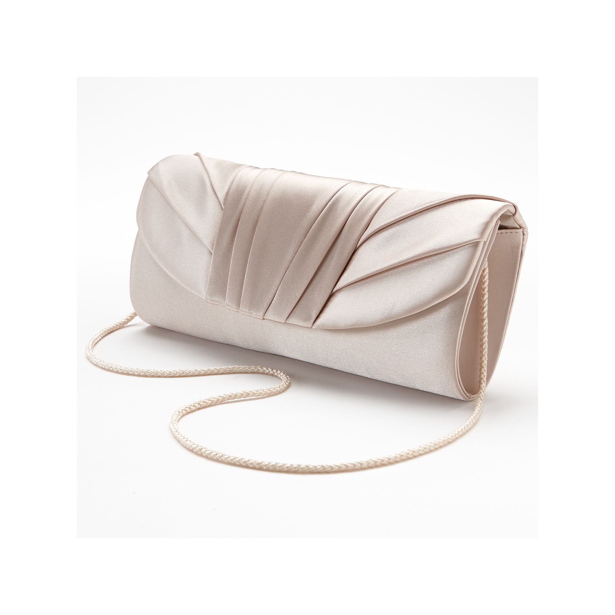 Gunne Sax by Jessica McClintock Pleated Clutch, Beige