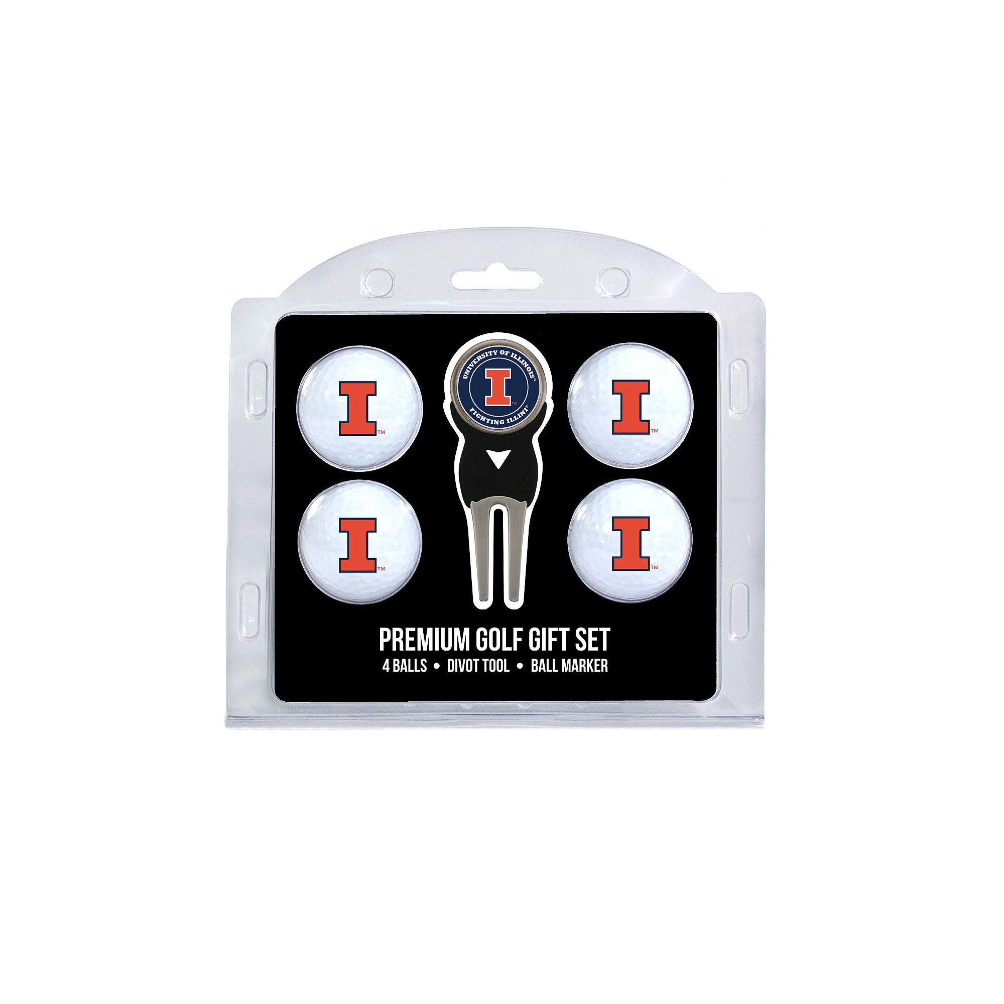 Illinois Fighting Illini 6-Piece Golf Gift Set, Team