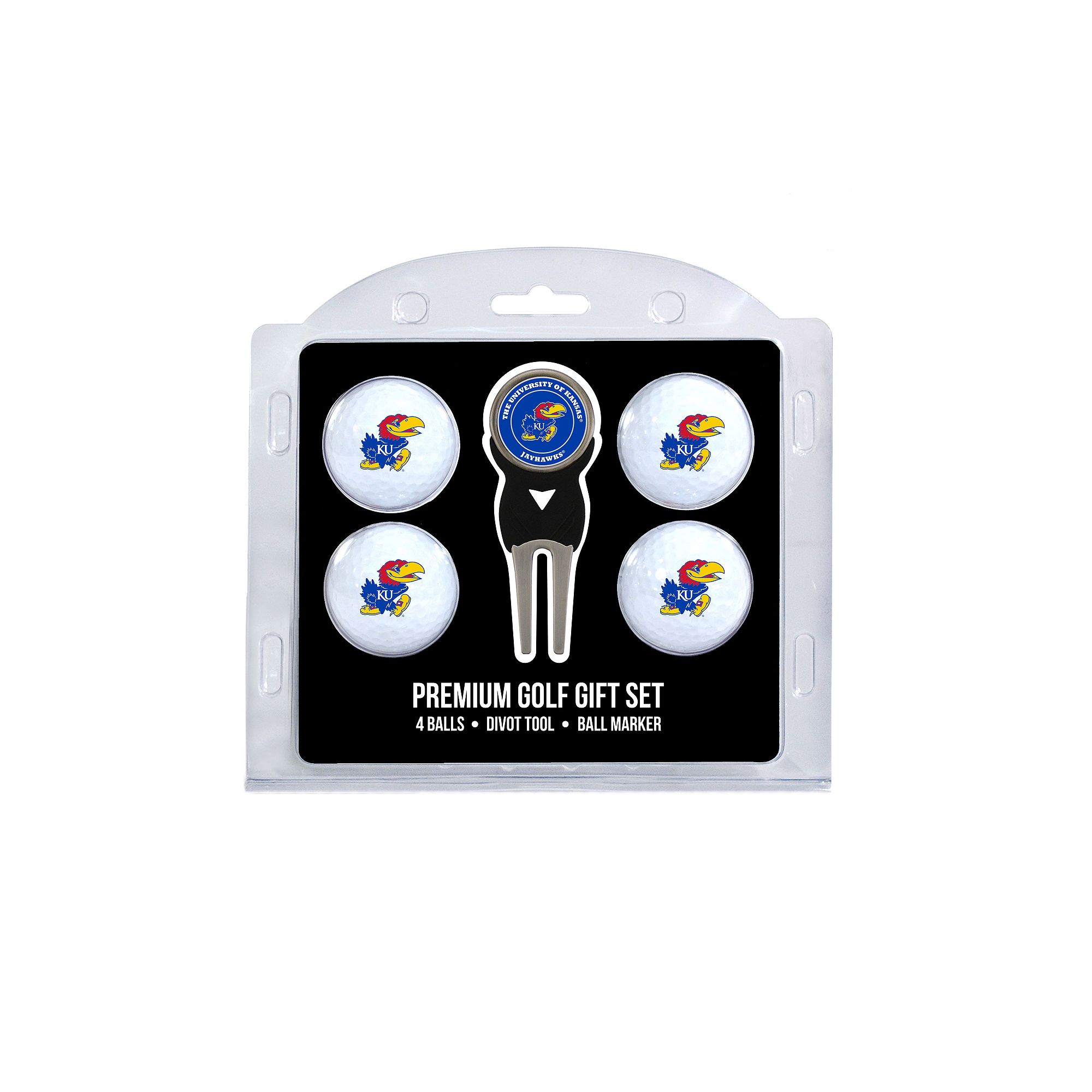 Kansas Jayhawks 6-Piece Golf Gift Set, Team