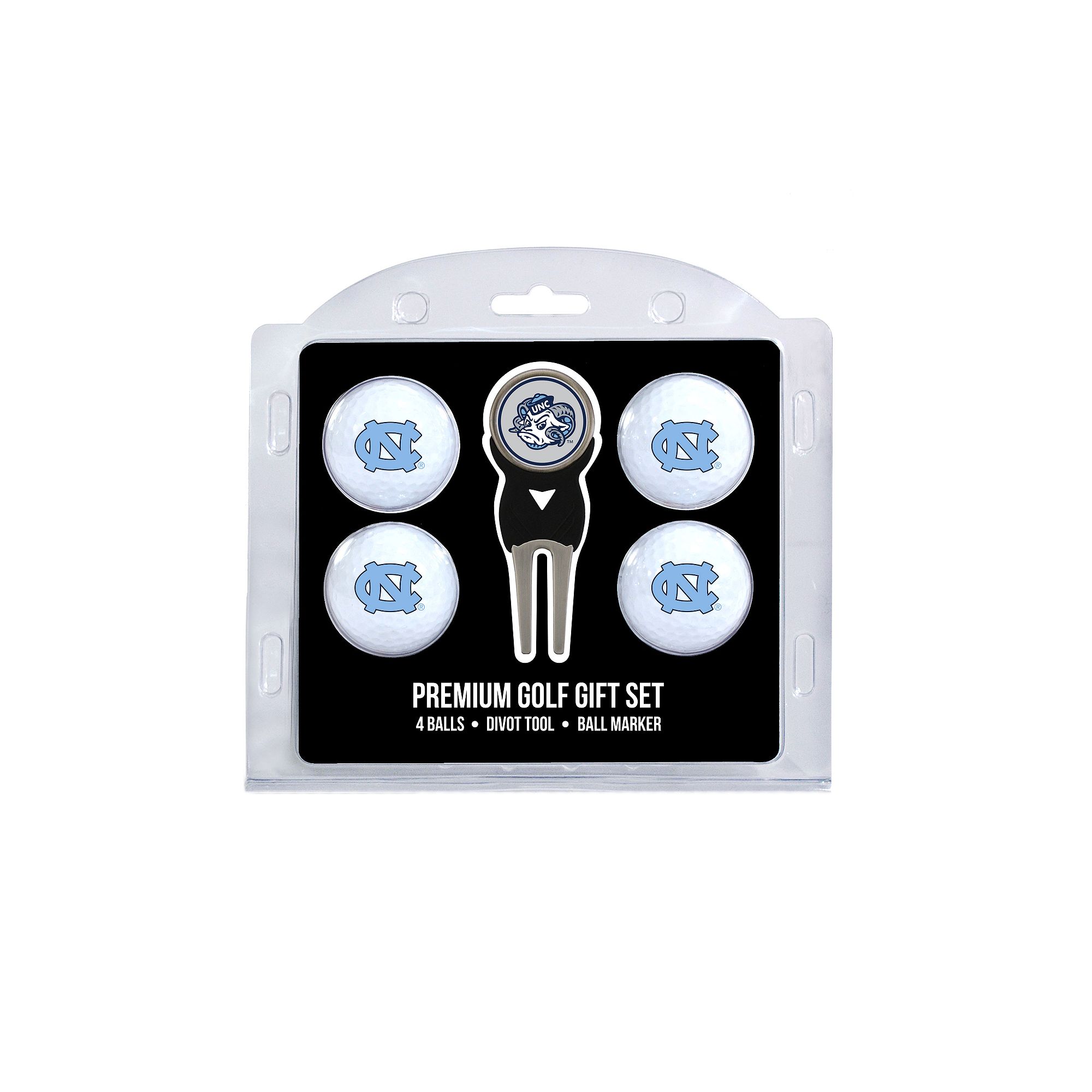 North Carolina Tar Heels 6-Piece Golf Gift Set, Team