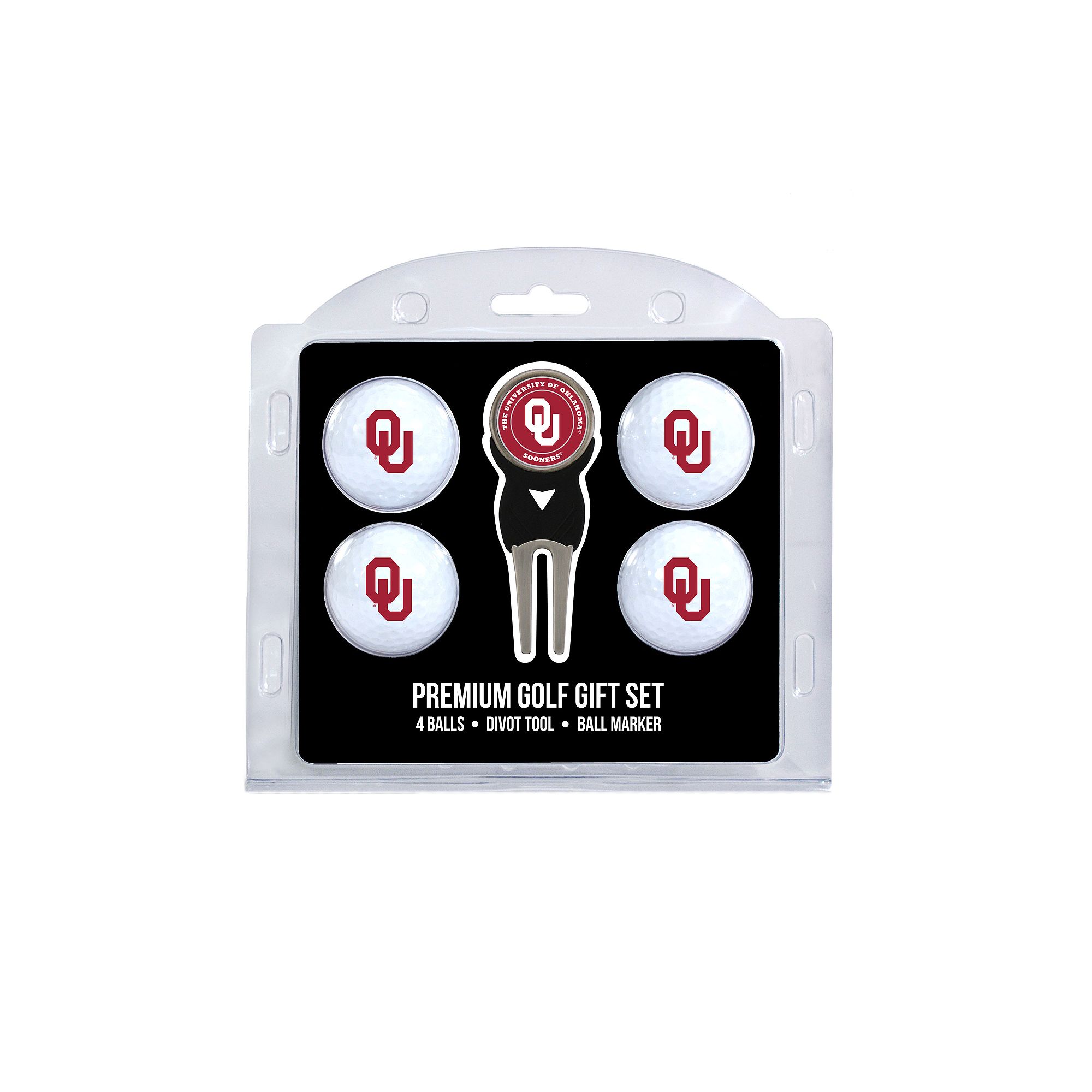 Oklahoma Sooners 6-Piece Golf Gift Set, Team