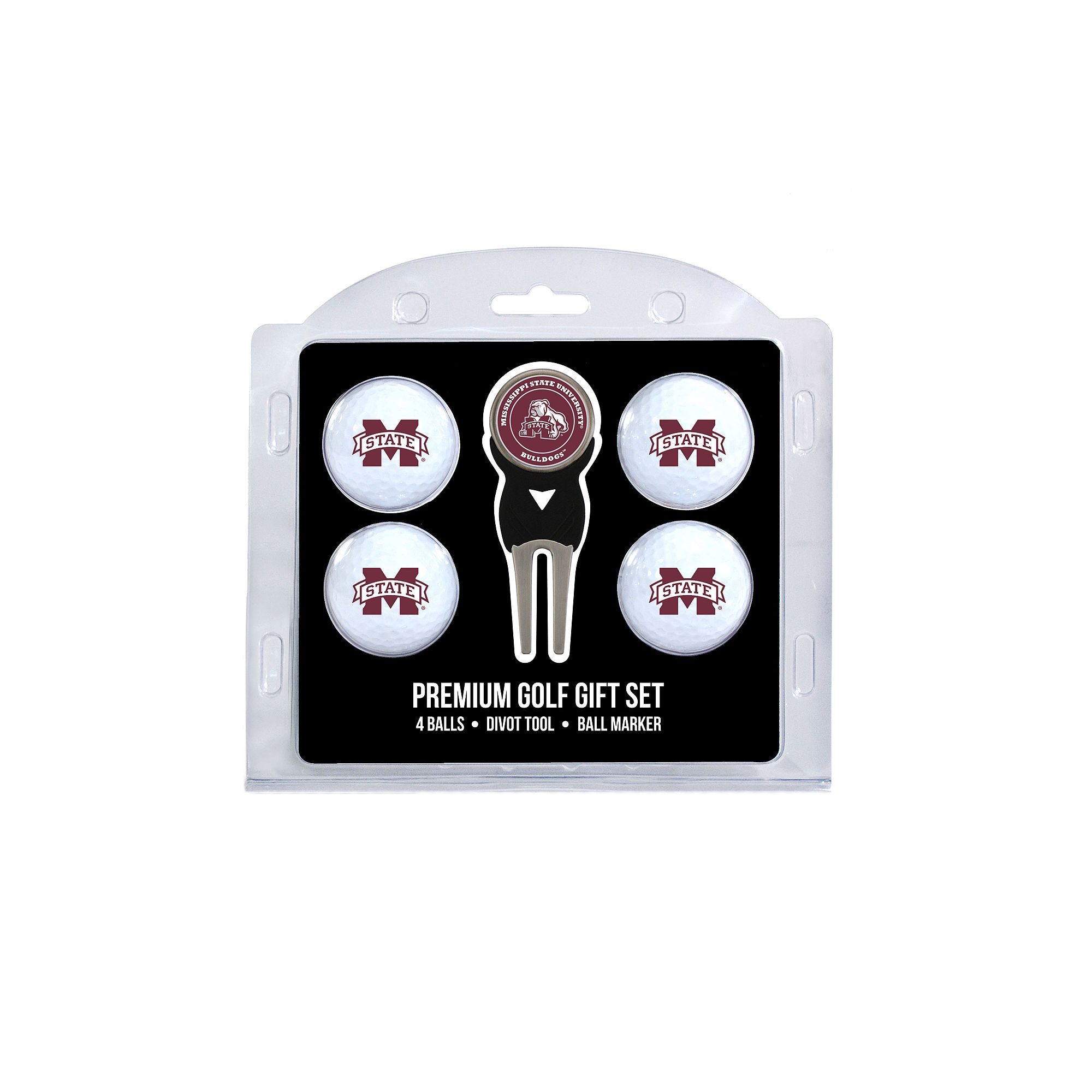 Mississippi State Bulldogs 6-Piece Golf Gift Set, Mst Team
