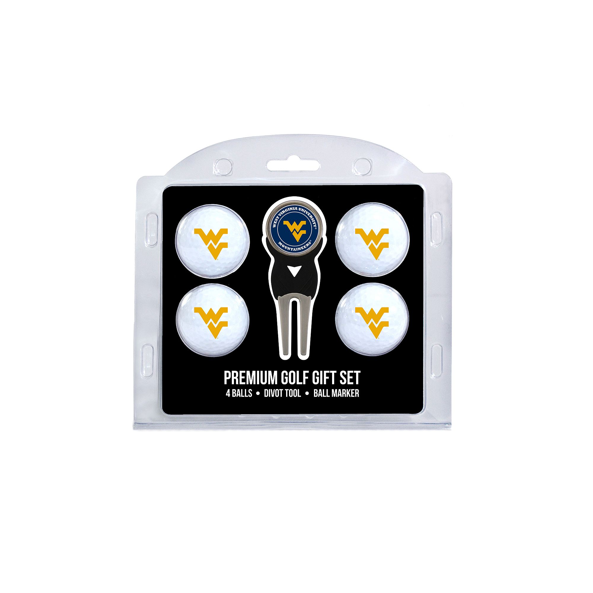 West Virginia Mountaineers 6-Piece Golf Gift Set, Team