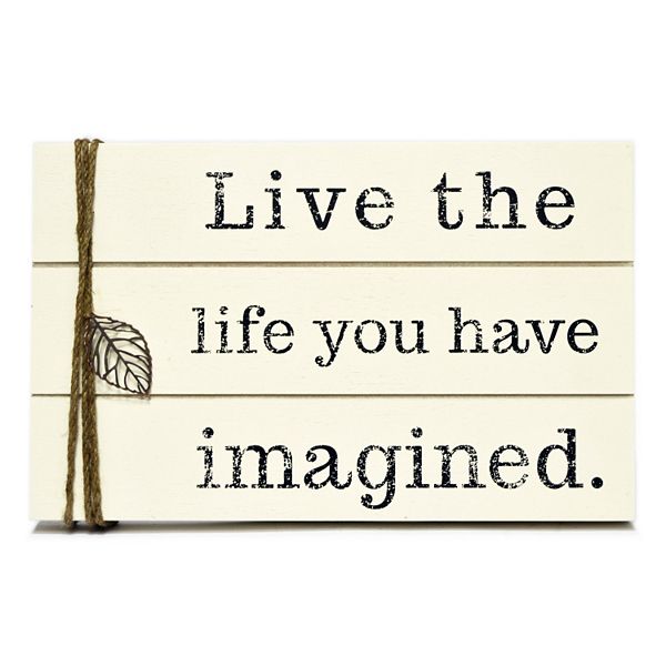 New View Live The Life You Have Imagined Wall Decor