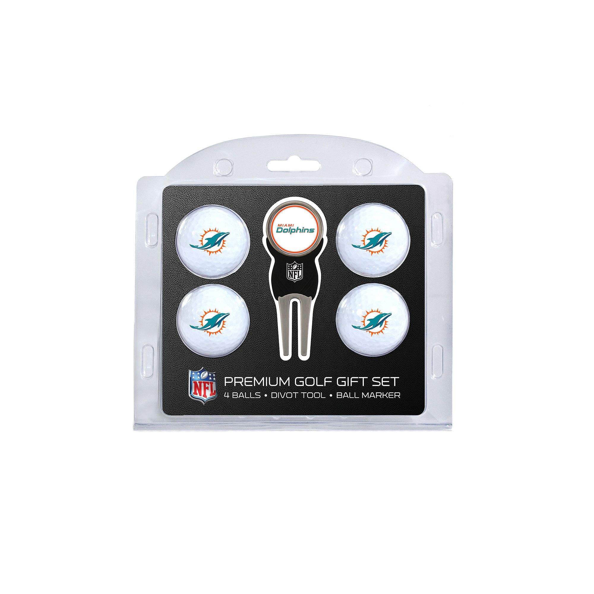 Miami Dolphins 6-Piece Golf Gift Set, Team