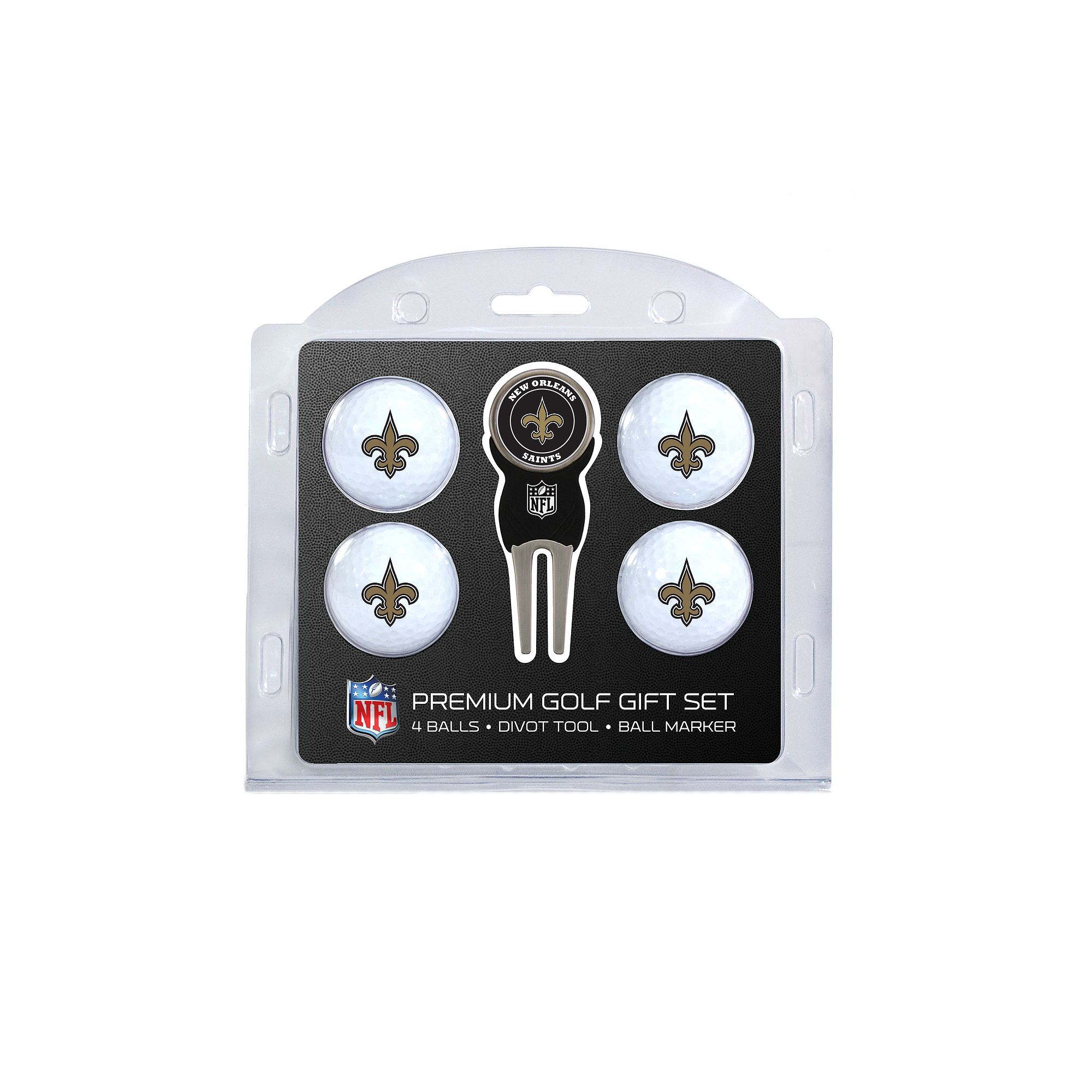 New Orleans Saints 6-Piece Golf Gift Set, Team
