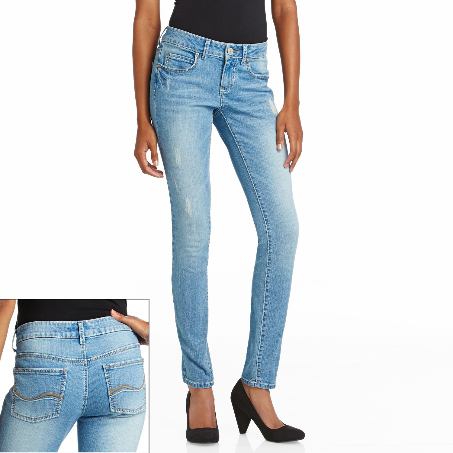 juniors distressed skinny jeans