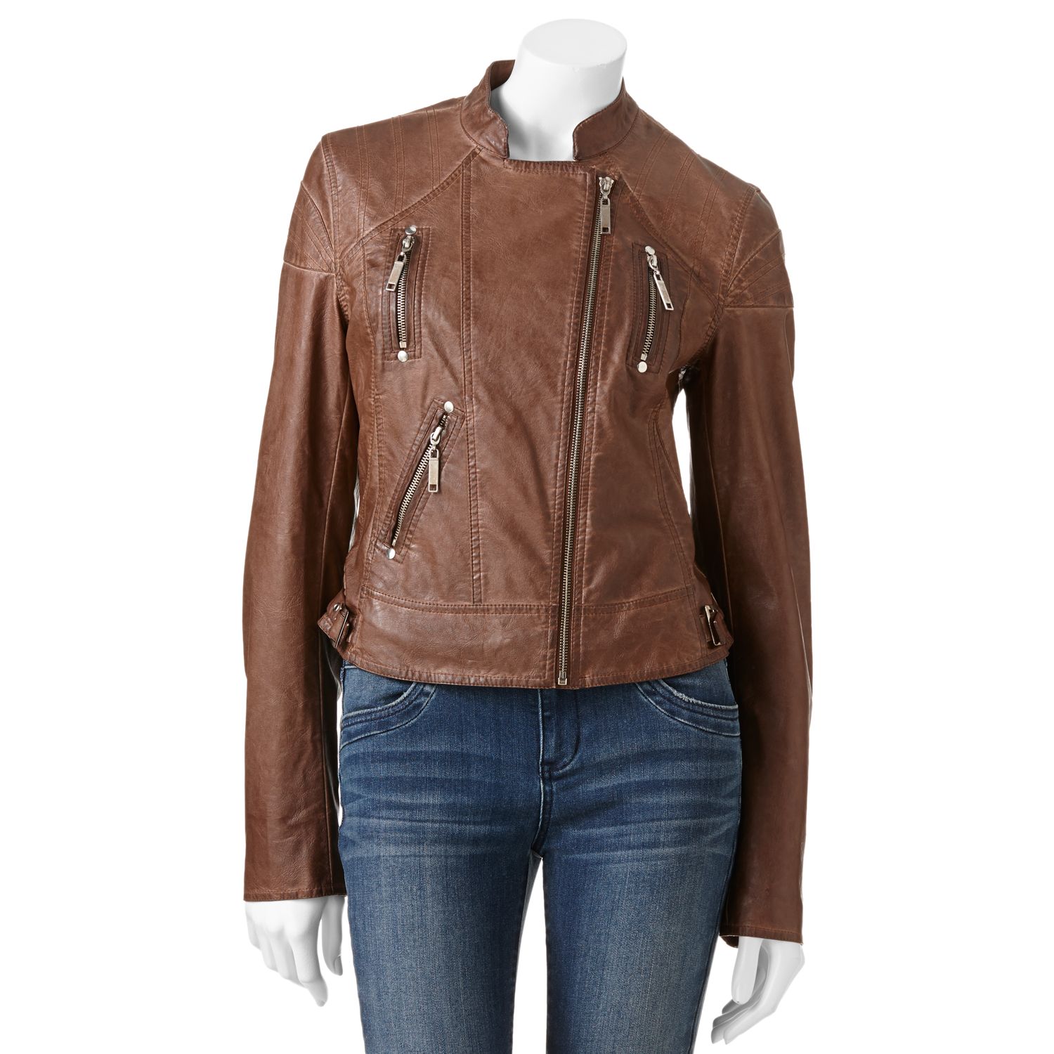 kohl's leather jacket juniors