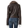J2 Distressed Faux-Leather Jacket - Juniors