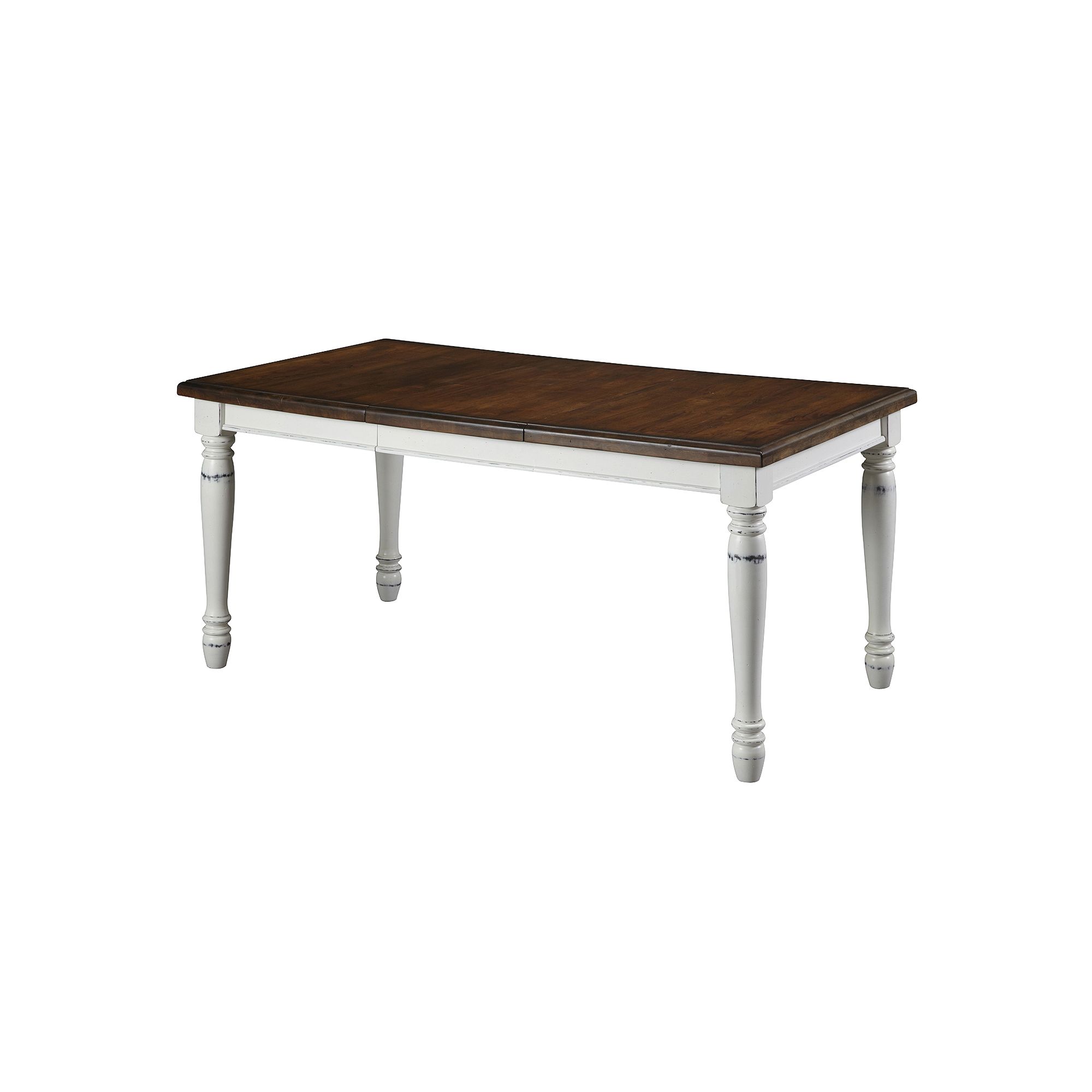 homestyles Monarch Rustic Rectangular Dining Table, And White