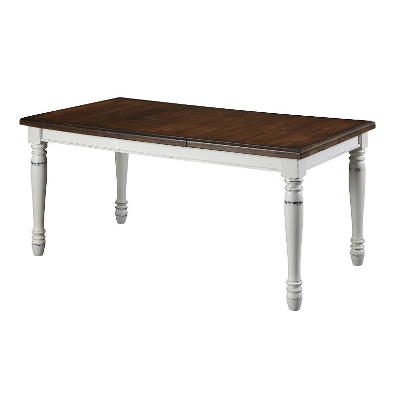 Monarch Rectangular Dining Table, White, Furniture