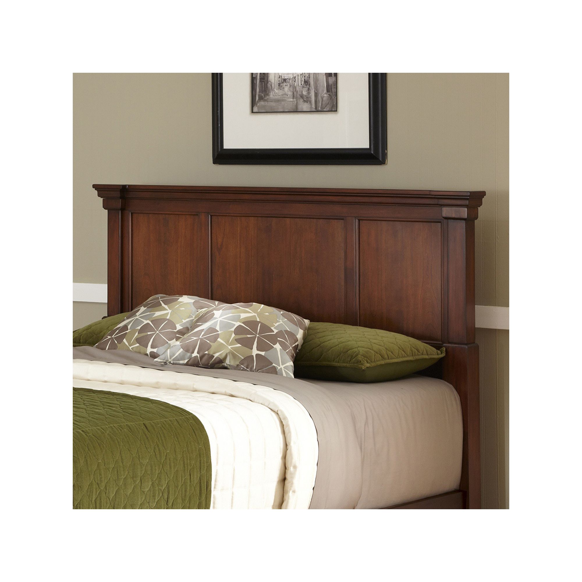 Aspen Rustic Cherry Queen / Full Headboard, Rustic Red