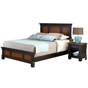 Home Styles Aspen Ombre 4-pc. King Bed & Nightstand Set