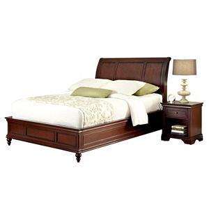 Home Styles Lafayette 4-pc. Headboard, Footboard, Frame and Nightstand Set