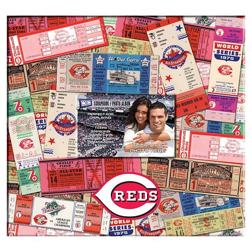 Cincinnati Reds 12 x 12 Ticket and Photo Album Scrapbook