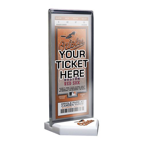Baltimore Orioles Home Plate Ticket Display Stand