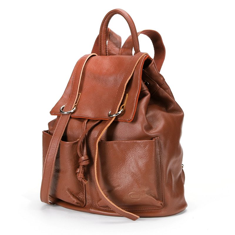 94234483 AmeriLeather Chief Leather Backpack, Brown sku 94234483