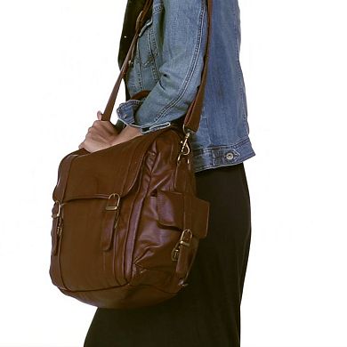AmeriLeather Three Way Leather Backpack