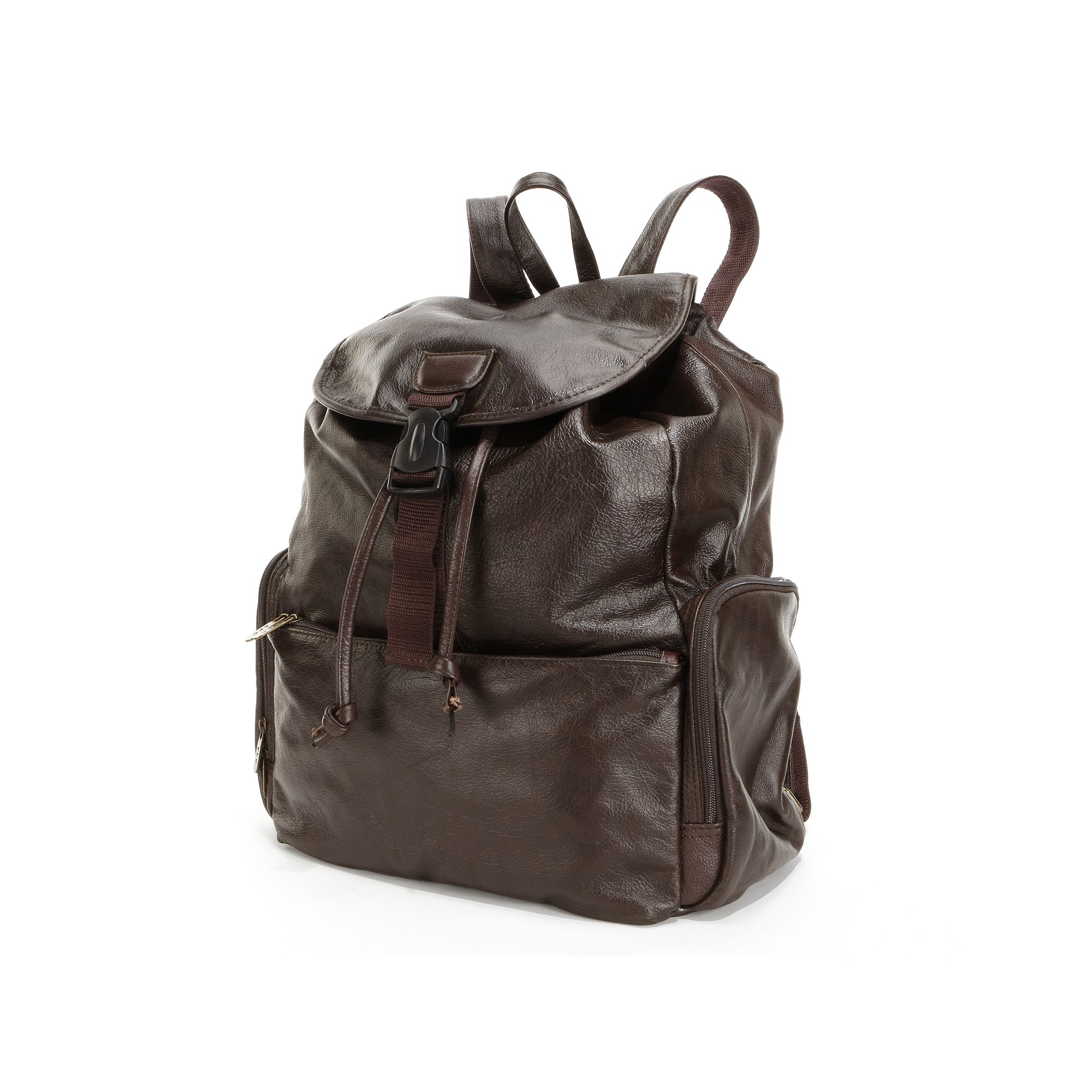 AmeriLeather Jumbo Leather Backpack, Brown