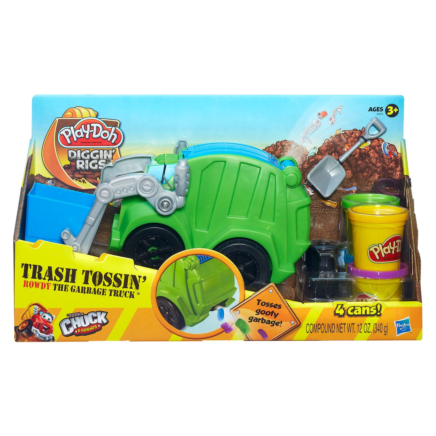 play doh trash truck