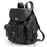 AmeriLeather Urban Buckle Flap Leather Backpack