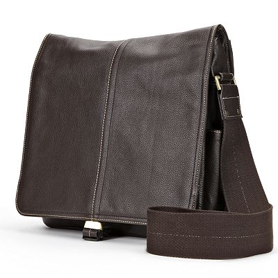 AmeriLeather Teddy Leather Messenger Bag