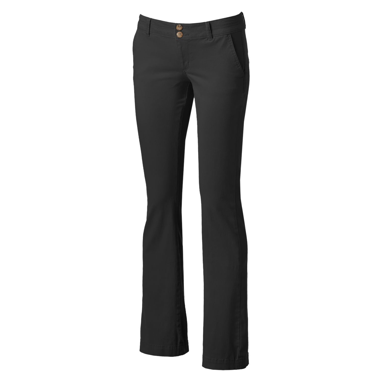 black bootcut uniform pants