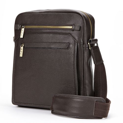 AmeriLeather Front Flap Leather Messenger Bag
