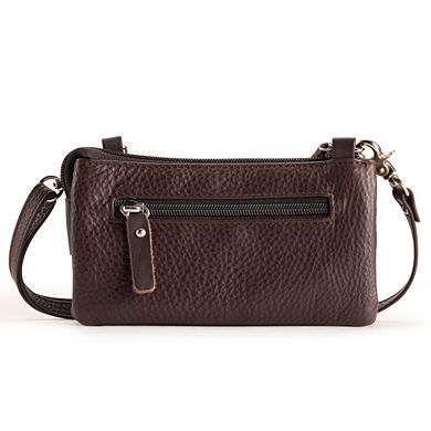 AmeriLeather Mia Leather Wristlet