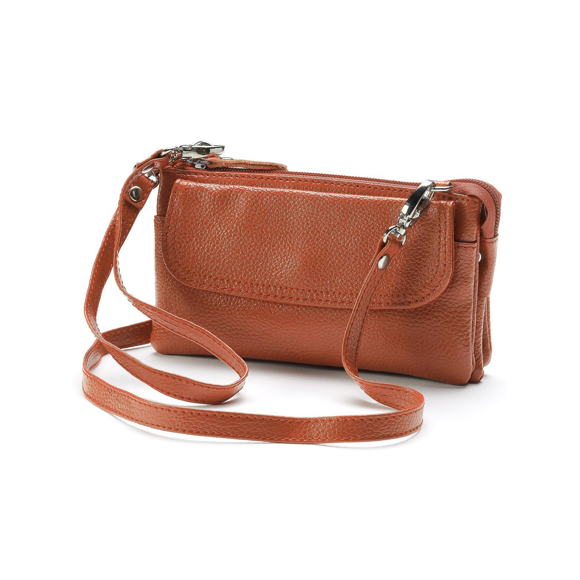 AmeriLeather Mia Leather Purse, Brown