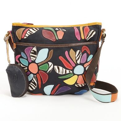 AmeriLeather Tansy Leather Mini Crossbody Bag