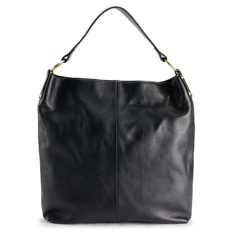 AmeriLeather Cynthia Leather Handbag, Black