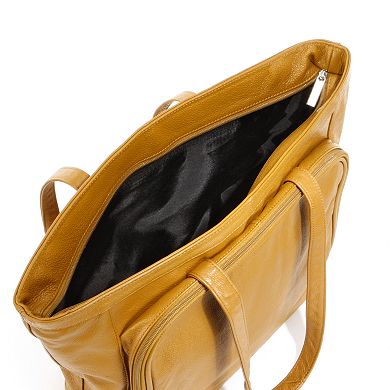 AmeriLeather Cosmopolitan Leather Tote