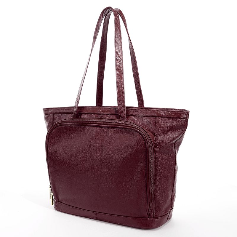 UPC 791336182552 product image for AmeriLeather Cosmopolitan Leather Tote, Red | upcitemdb.com