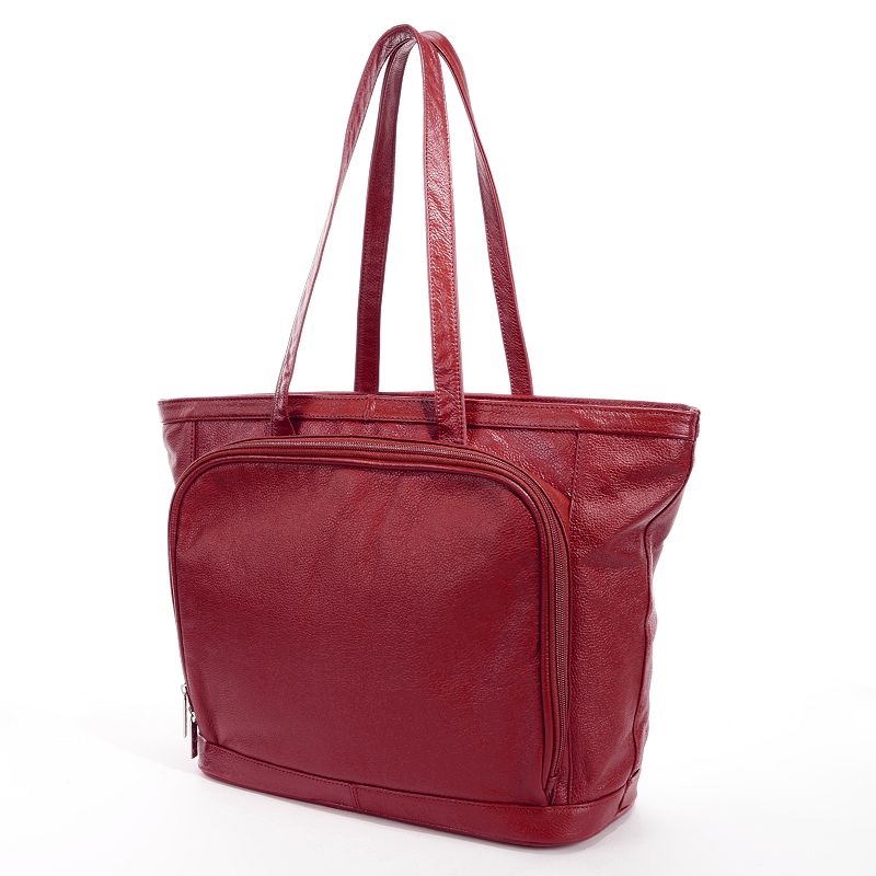 UPC 791336182514 product image for AmeriLeather Cosmopolitan Leather Tote, Women's, Red | upcitemdb.com