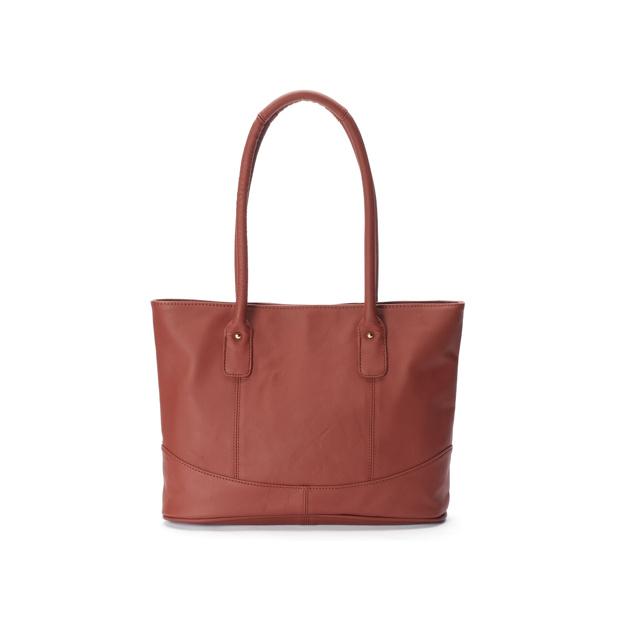 AmeriLeather Casual Leather Tote Bag, Brown