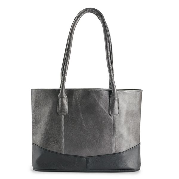 AmeriLeather Casual Leather Tote Bag