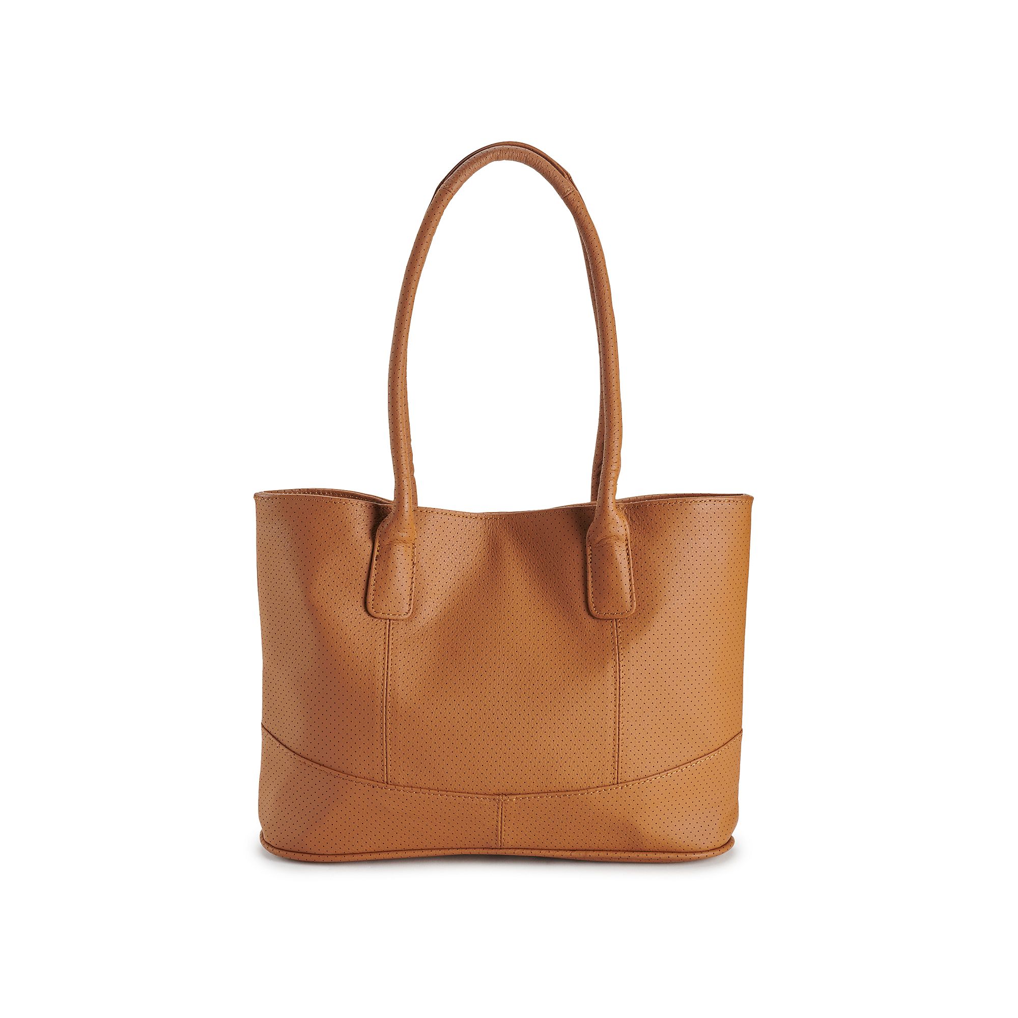 AmeriLeather Casual Leather Tote Bag, Brown