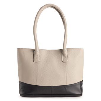 AmeriLeather Casual Leather Tote Bag