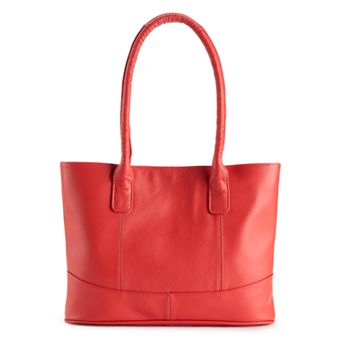 AmeriLeather Casual Leather Tote Bag