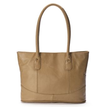 AmeriLeather Casual Leather Tote Bag