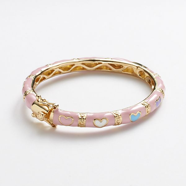 Pink Enamel Bangle Bracelet (Authentic Pre-Owned)