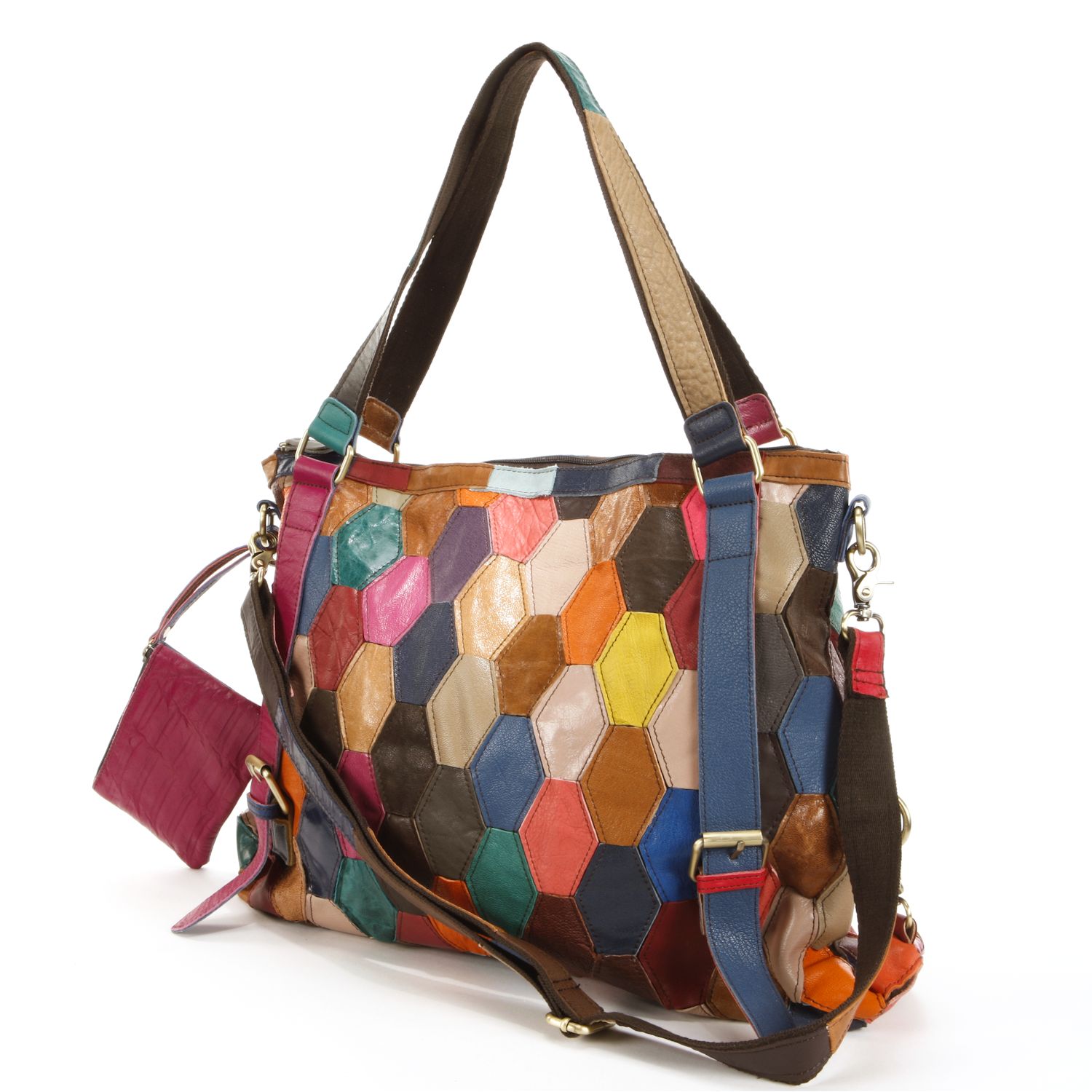 patchwork shoulder bag