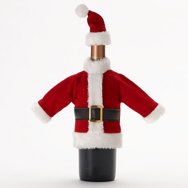 Food Network™ Christmas Santa Suit Wine Sweater Bottle Cover