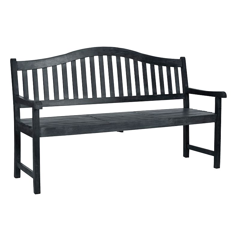 Safavieh Mischa Indoor / Outdoor Bench, Dark Gray