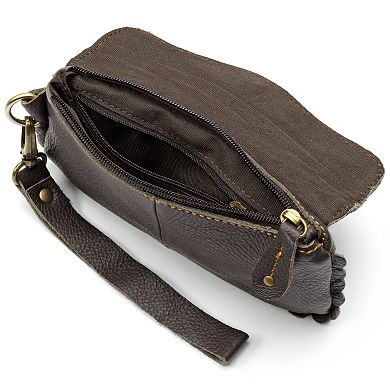 AmeriLeather Emi Scalloped Wristlet