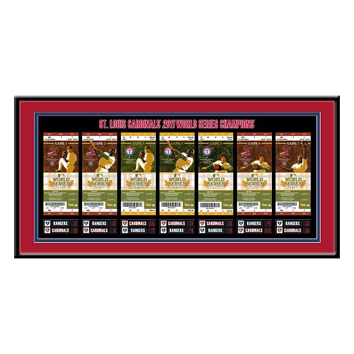 St. Louis Cardinals 2011 World Series Tickets To History Framed Print